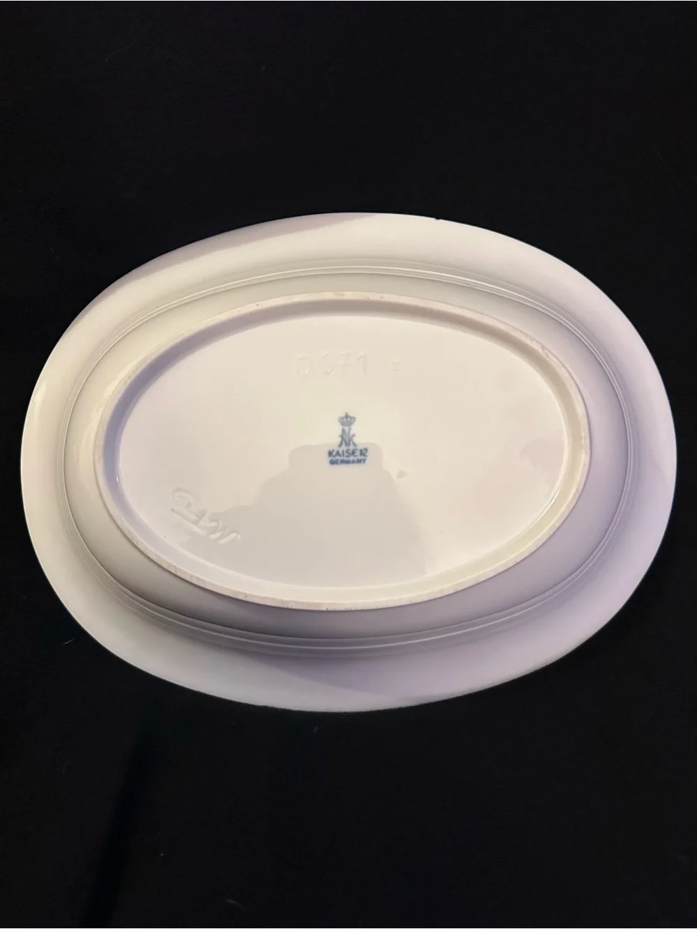 Vintage AK Kaiser Serving Bowl, Germany, Signed by M Frey